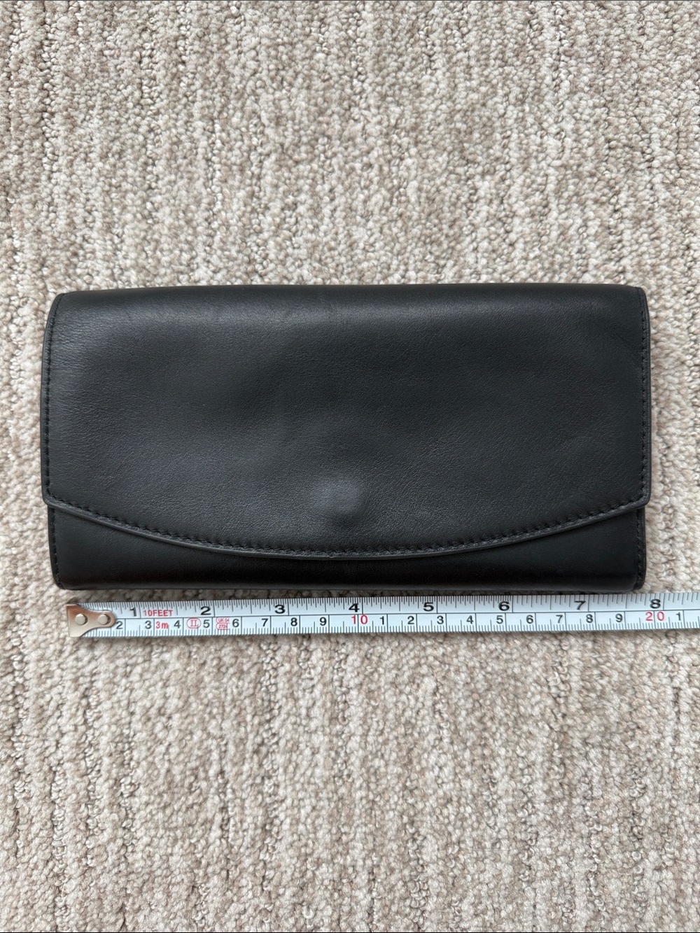 Skagen Black Cow Hide Leather Continental Card Holder Wallet - Picture 9 of 9